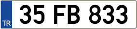 Trailer License Plate